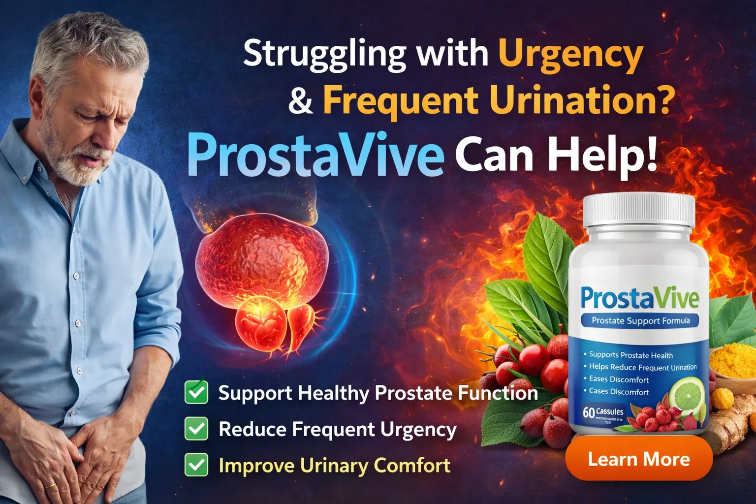 ProstaVive supplement for prostate health support